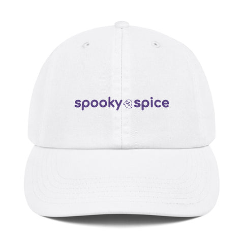 spooky spice ghost hat - purple logo
