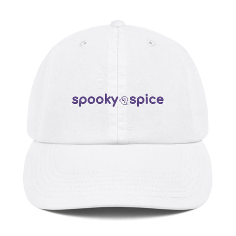 spooky spice ghost hat - purple logo
