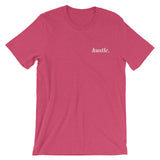 hustle. - Embroidery t-shirt