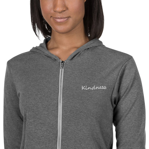 Kindness Unisex zip hoodie